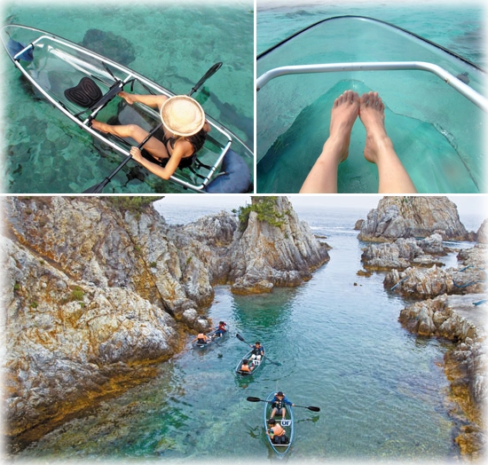 Transparent kayaking